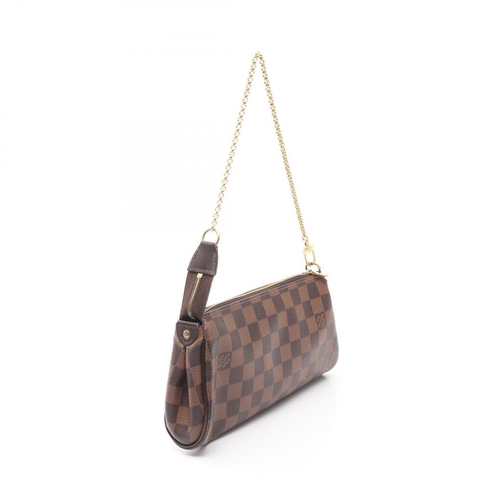 Louis Vuitton Eva Handbag Canvas Leather Damier Brown